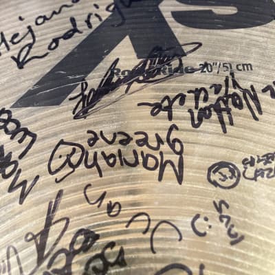 Sabian Carmine Appice's 20" Xs Rock Ride, Signed by School of Rock, Autographed (#19) image 4