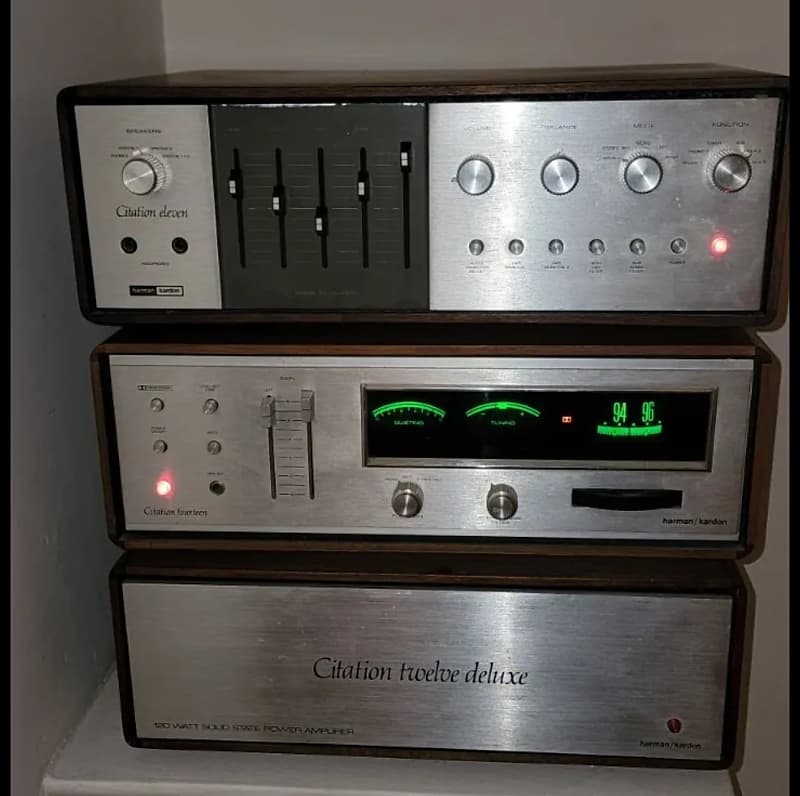 Harman/Kardon Citation 11, 14 and 12 deluxe 1970’s - Walnut  			