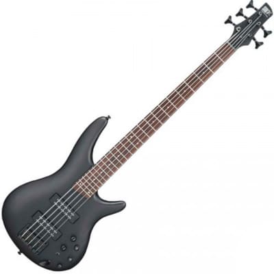 Ibanez Standard SR305EBL 5-String Bass Guitar - Weathered Black image 1