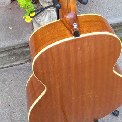 Vintage Hofner Concert Grand Classical Acoustic Guitar Natural Finish Spruce Top w/Case~See VIDEO! image 7