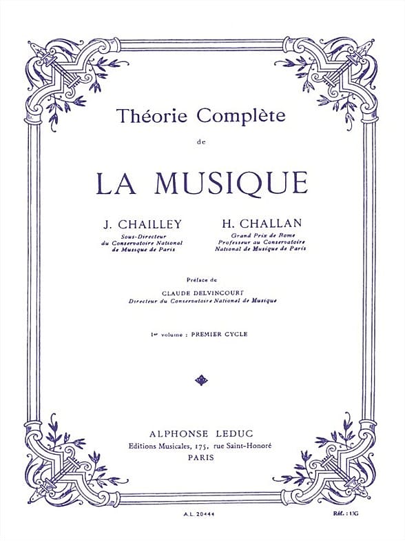 Complete theory of music vol 1 jacques chailley henri reverb