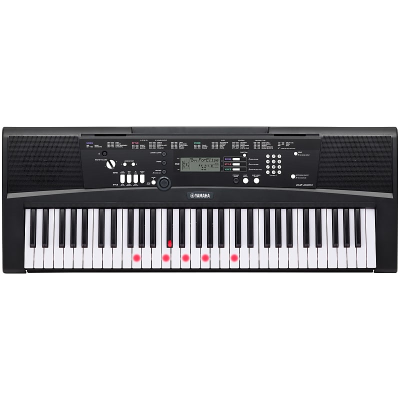 Yamaha EZ-220 Lighted Keyboard, 61-Key, Customer Return - Blemished image 1
