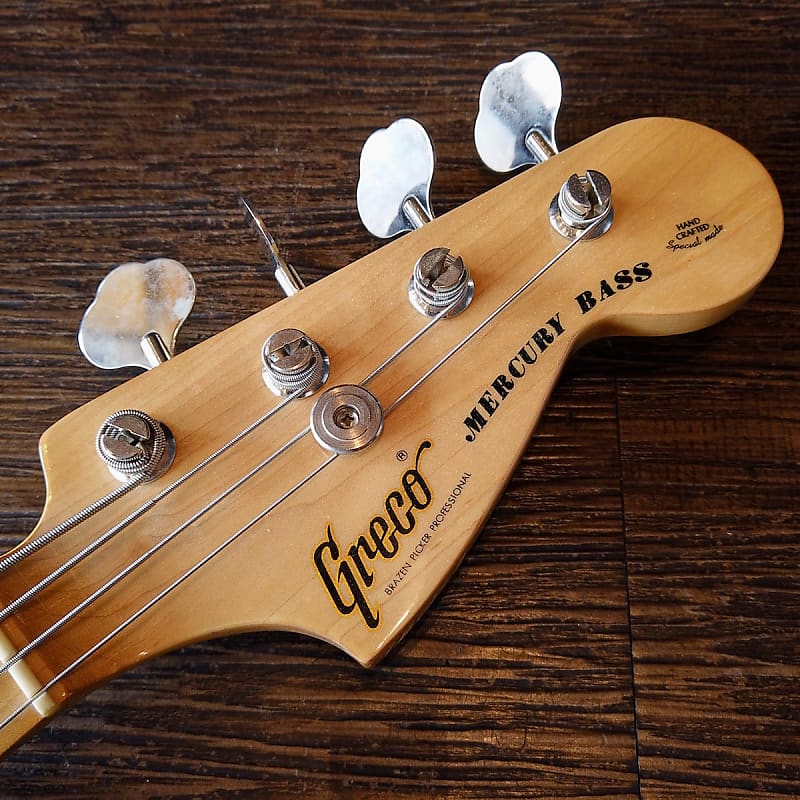 ベース Greco MERCURY BASS PB-500 MADE IN JAPAN Greco Precision Bass PB 500 1976 Natural Bass For Sale
