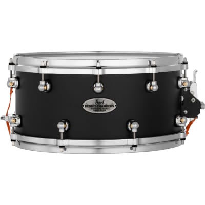 Pearl DC1465S/C119 Dennis Chambers Signature 6.5x14 Snare Drum - Matte Black image 1