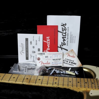 Fender Limited Edition American Standard Stratocaster with Maple Fretboard 2014 - Mystic Aztec Gold image 6