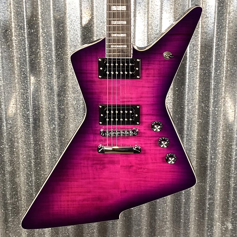 Westcreek Revenge Explorer Trans Purpleburst Guitar #0993 | Reverb