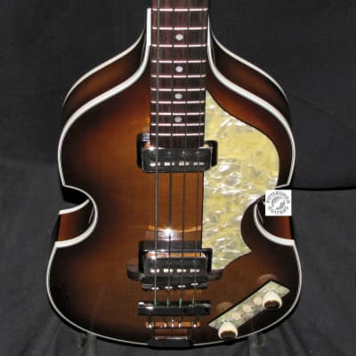 New Hofner H500/1-62, "Mersey" Beatle Bass, Made in Germany, Sunburst, with Hard Case and Tons of Goodies, *and* Free Shipping! image 9