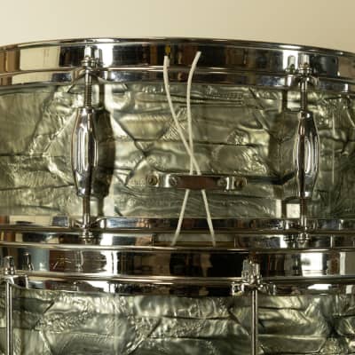1960s Camco "Tuxedo" Sky Blue Pearl Drum Set image 8