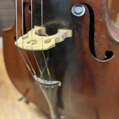 Vintage German 3/4 Flat Back Double Bass image 3