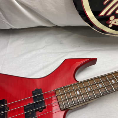 B.C. Rich bc NJ Series Warlock 4-string Bass - slight seam splitting on headstock! image 4