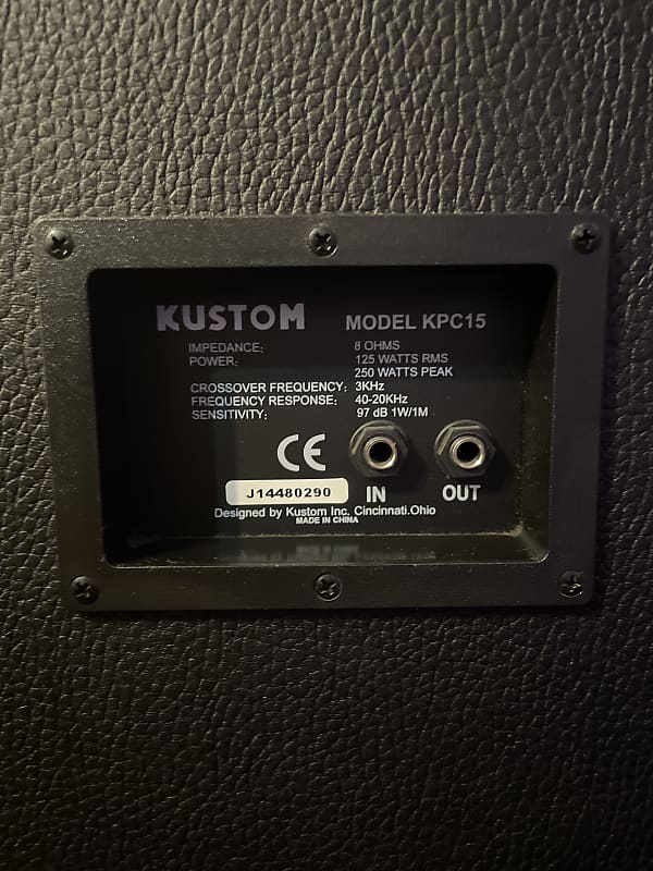 Kustom KPC15 15” Speaker Set of 2 Reverb
