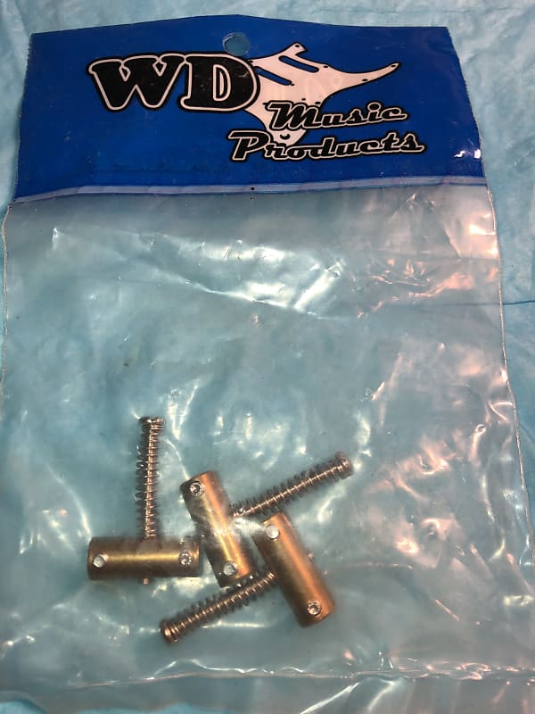 WD Music Brass Compensated Bridge Saddles set - NEW | Reverb