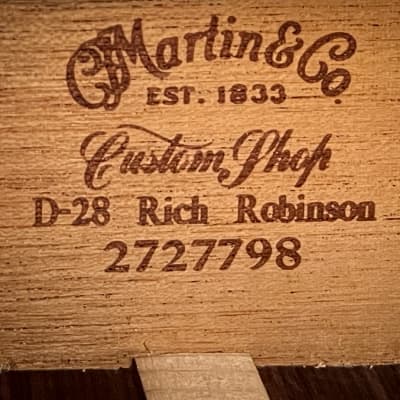 Martin D-28 Rich Robinson #142 image 23