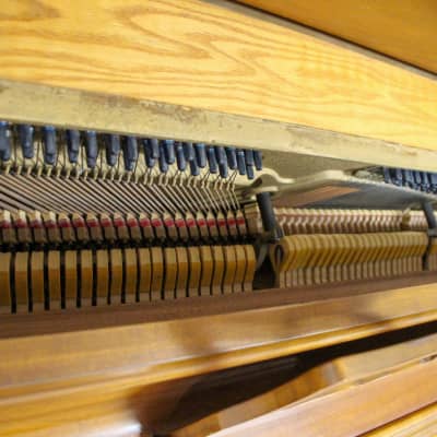 Wurlitzer Console Piano | Satin Oak | SN: 689957 image 4