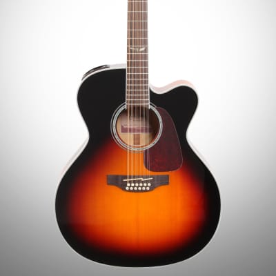 Takamine GJ72CE Jumbo Cutaway Acoustic-Electric Guitar, 12-String, Brown Sunburst image 2
