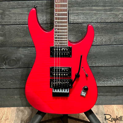ESP LTD M-200FM Floyd Rose Flame Red Electric Guitar for sale