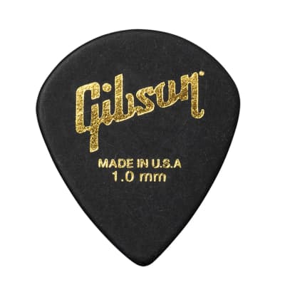 Gibson Modern Black 1.00mm Guitar Pick 6 Pack image 1