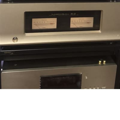LUXMAN M-5 and C-5 1998 GOLD AMPLIFIER AND PREAMPLIFIER IN ORIGINAL BOXES AND MANUALS image 7