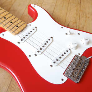 2000 Fender Stratocaster Custom Shop 1956 Closet Classic Relic Guitar Fiesta Red w/ Original Case image 7