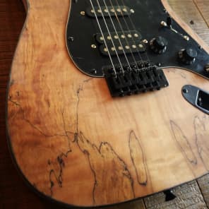 Custom Build Spalted Maple ST Tribute - Buck Naked Series image 10