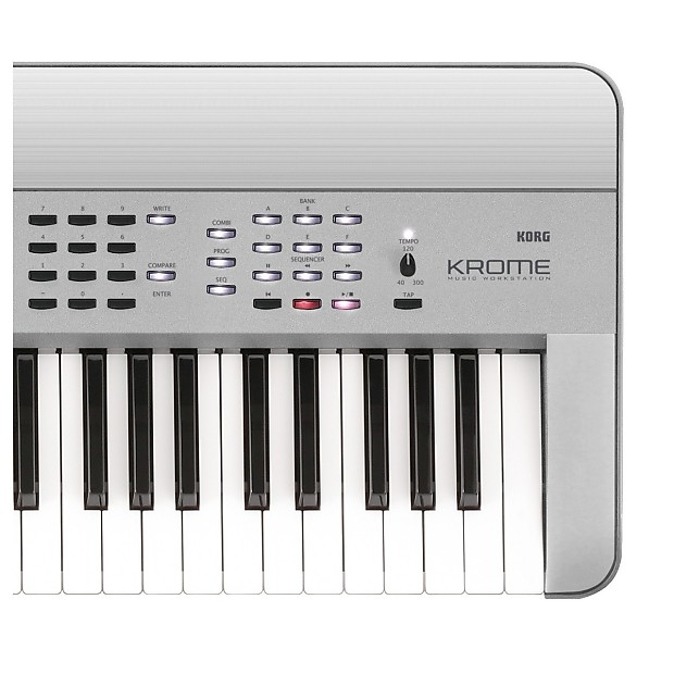 高品質の激安 61 KROME-61 Korg KEY Reverb | silver PLATINUM WORKSTATION MUSIC 鍵盤楽器