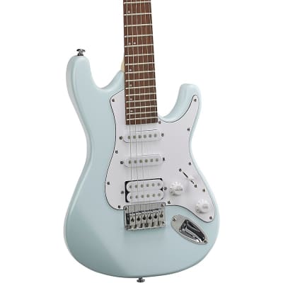 Mitchell TD100 Short-Scale Electric Guitar Powder Blue 3-Ply White Pickguard image 5