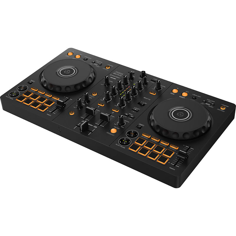 Pioneer DJ DDJ-FLX4 Portable 2-Channel rekordbox DJ and Serato Controller (Graphite) image 1