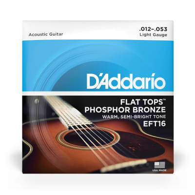 D'Addario EFT16 Flat Tops Light Acoustic Guitar Strings (12-53) image 9