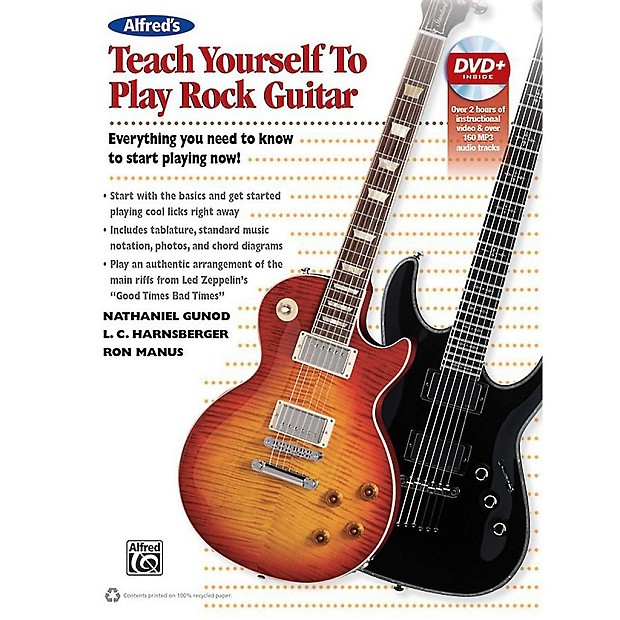 Alfred 00-42010 Alfred's Teach Yourself to Play Rock Guitar Book/DVD image 1