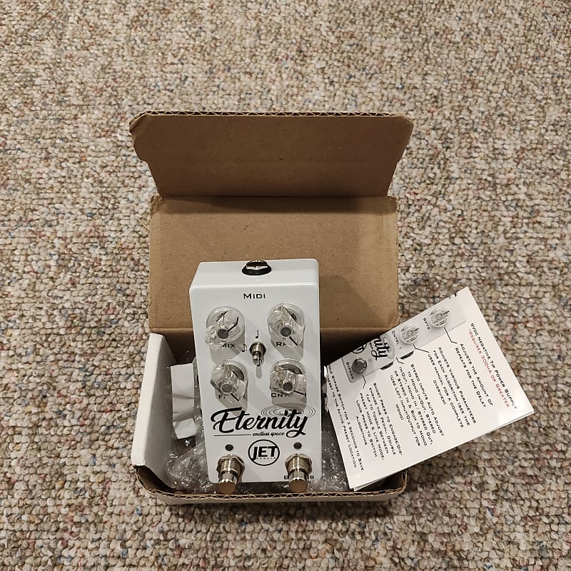 Jet Pedals Eternity Delay White Reverb