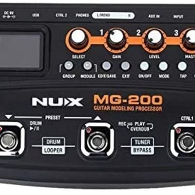 NUX MG-200 Guitar Modeling Processor Guitar Multi-Effects Processor With 55 Effect Models image 1