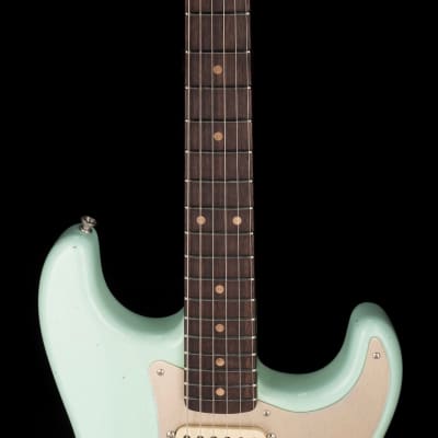 Fender Custom Shop Roasted 1960 Stratocaster Relic Birdseye Maple Aged Surf Green image 11