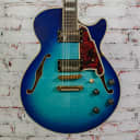 USED D'Angelico Excel SS - Hollow-Body Stoptail Electric Guitar - Blueburst -  - x1695