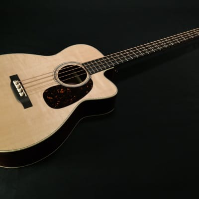 Martin Guitar BC-16E with Gig Bag, Acoustic-Electric Bass Guitar, Sitka Spruce and East Indian Rosewood Construction, Gloss-Top Finish, M-14 Fret, and Low Oval Neck Shape 198 image 2