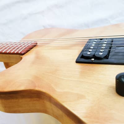 Left Hand - Baritone -Dood Craft Guitars - The Essie 28 -  Natural Amber image 12