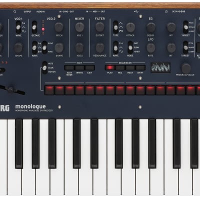 Korg Monologue Monophonic Analog Synthesizer 2016 - Present - Blue image 1