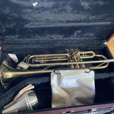 King 600 USA Trumpet With Hard Case And Extras - Needs Tune Up image 1
