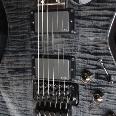 ESP KH-20 Kirk Hammett 20th Anniversary Flamed Maple Top & Neckthrough Metallic Tone image 11
