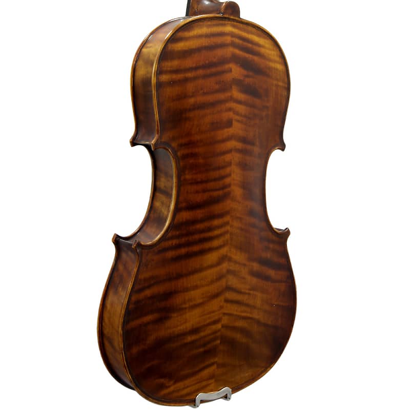 SKY 4/4 Full Size SKYVSH100 Premium Hand Carved Ebony Fitted Violin Outfit  with Case, Bow and More