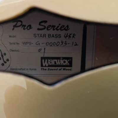 Warwick Pro Series Star Bass, Metallic Gold, 2012, with Gig Bag image 15