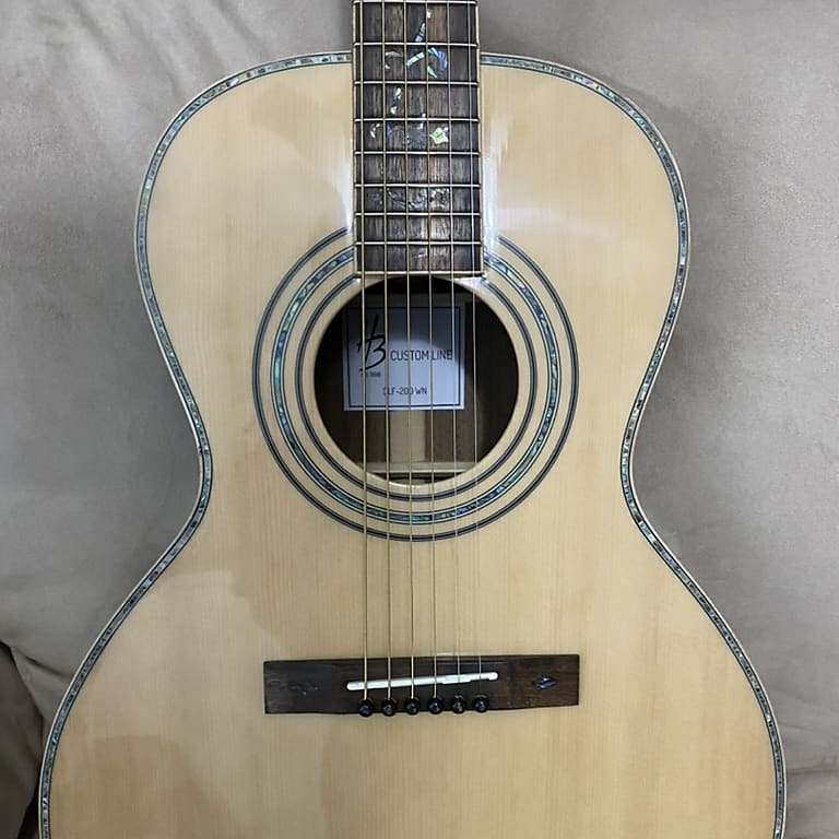 Harley Benton CLF200 WN 2022 Acoustic Parlor Guitar with Gig Reverb