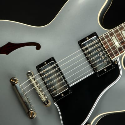 Gibson Custom Shop PSL '64 ES-335 Reissue VOS Silver Mist Poly image 13