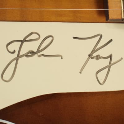 Kay N-4 acoustic archtop Early 1960's Ice Tea burst flame - Signed by Steppenwolf frontman John Kay image 6