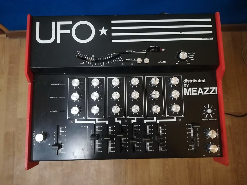UFO distributed by Meazzi 70s tape echo mixer amplifer powered Rarest reverb delay space image 1
