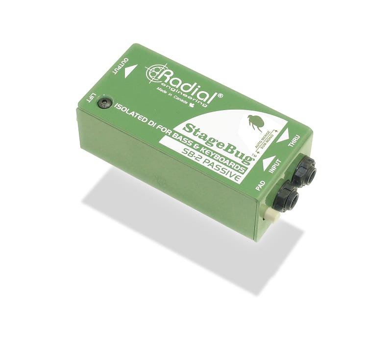 Radial Engineering STAGEBUG-SB2 StageBug SB-2 Compact Passive DI for Instruments image 1