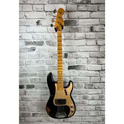 Fender Custom Shop '58 P Bass Heavy Relic, Maple Neck, Aged Black for sale