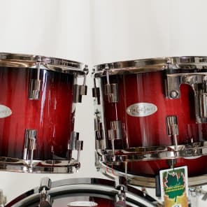 Drumcraft Series 8 Maple 7-pc Drumset in "Redburst" with Hardware -NEW image 5