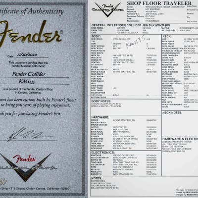 Fender Custom Shop Master Built Collider Journeyman Relic - Black/2021 Fender Custom Shop Winter Online Event image 24