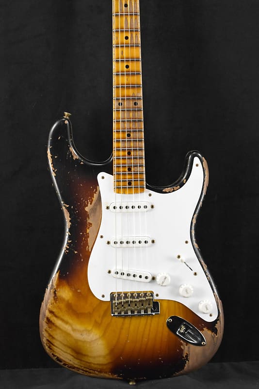 Mint Fender Limited Edition 70th Anniversary 1954 Stratocaster Super Heavy Relic Wide-Fade 2-Color Sunburst image 1