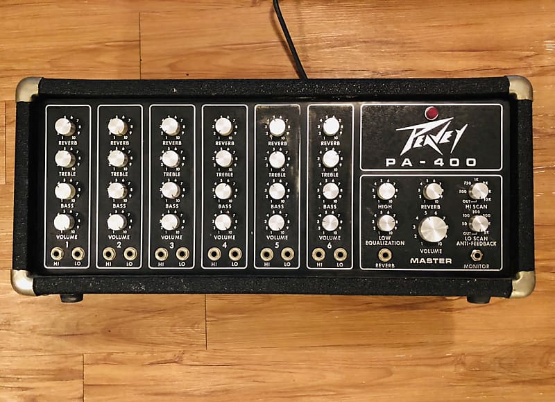 70s Peavey Pa 400 400 Series 210 Watts Usa Project Reverb 1472